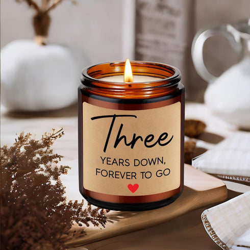 Fairy's Gift Anniversary Candle Gifts, 3 Year Anniversary